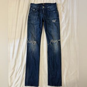 Hudson Dark Wash Distressed Jeans Size 29